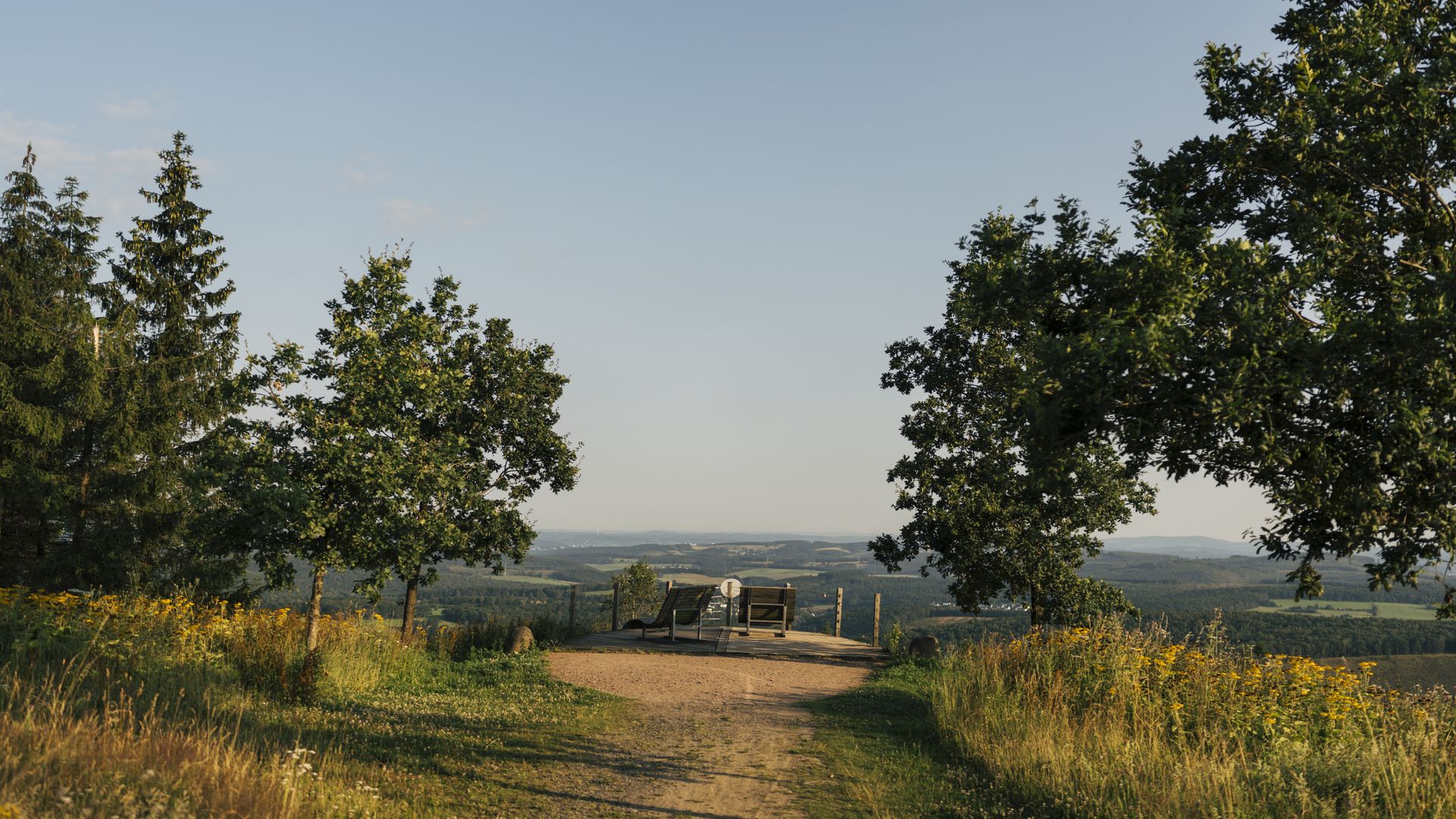 Die Aussichtsplattform Tiefenrother Höhe in Wilnsdorf