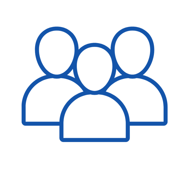 Symbolbild zeigt die Umrisse der Oberkörper und Köpfe dreier Personen.